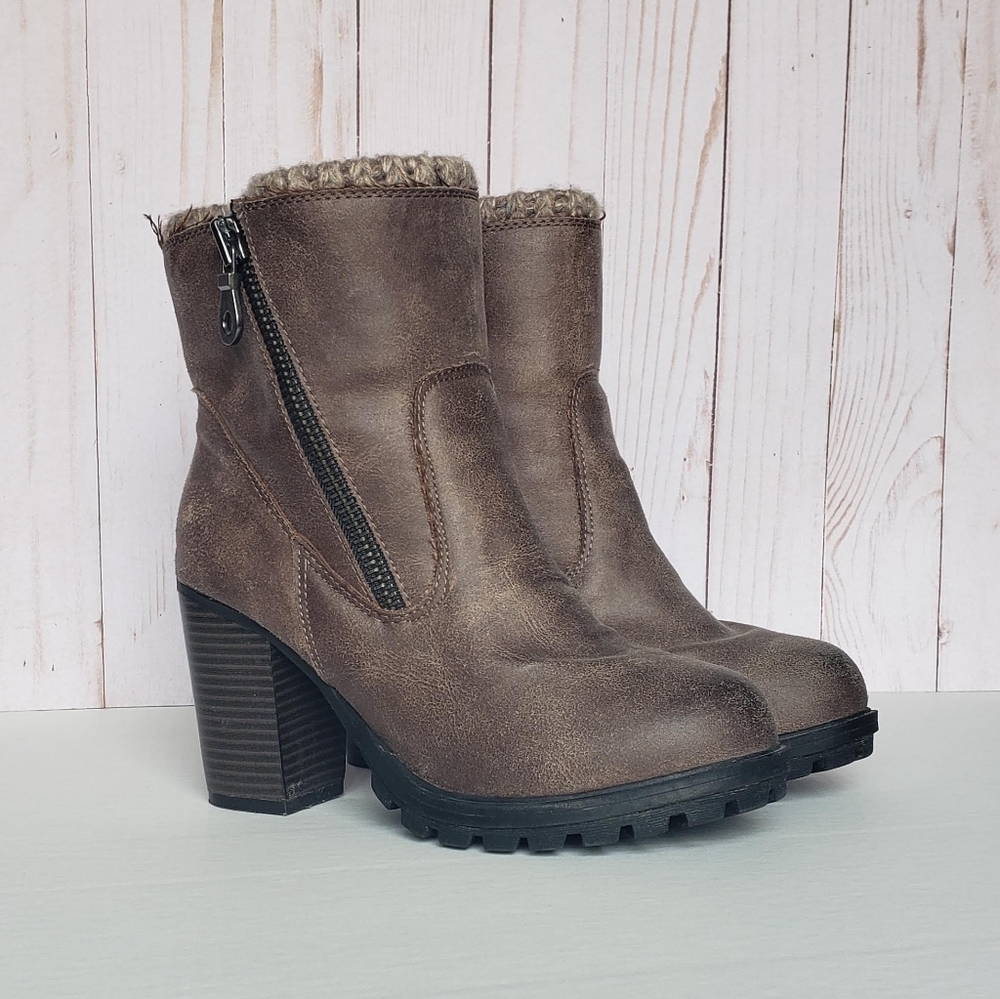 Sweater Ankle Boots